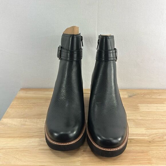 Naturalizer Dasha Ankle Boots- Black Leather- Size 10 M (Medium)- NIB - Picture 2 of 7